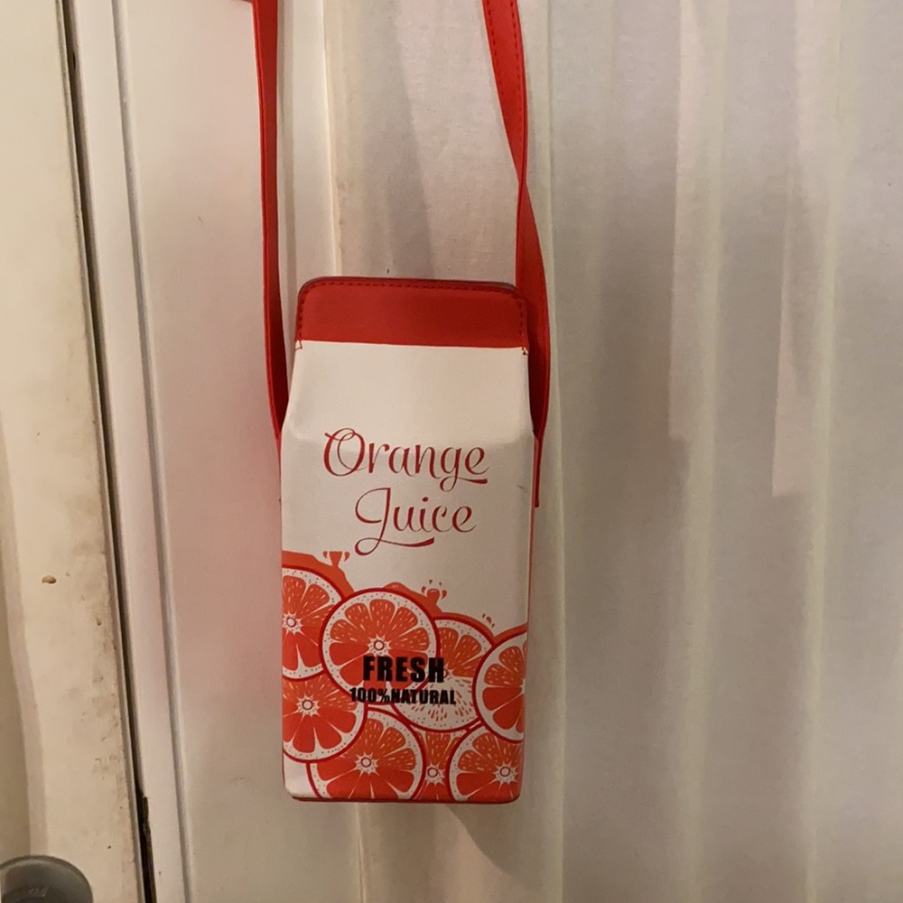 Orange juice purse